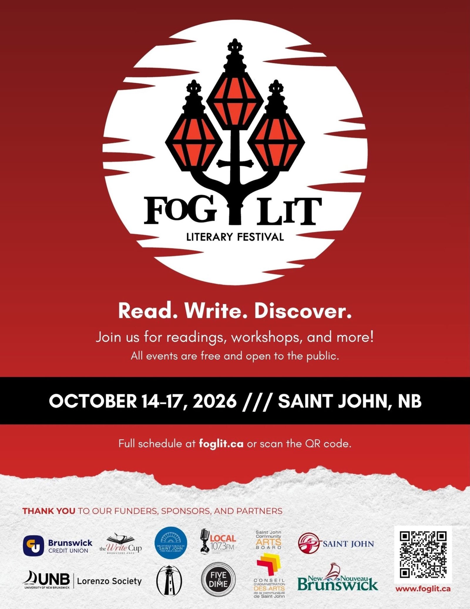 Fog Lit Festival 2026 Brings Authors to Saint John